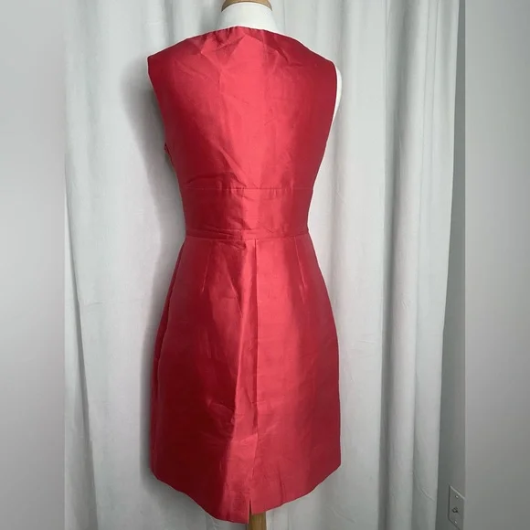 Kate Spade All That Glitters Mina Strawberry Bow Sheath Silk Dress - Picture 5 of 14